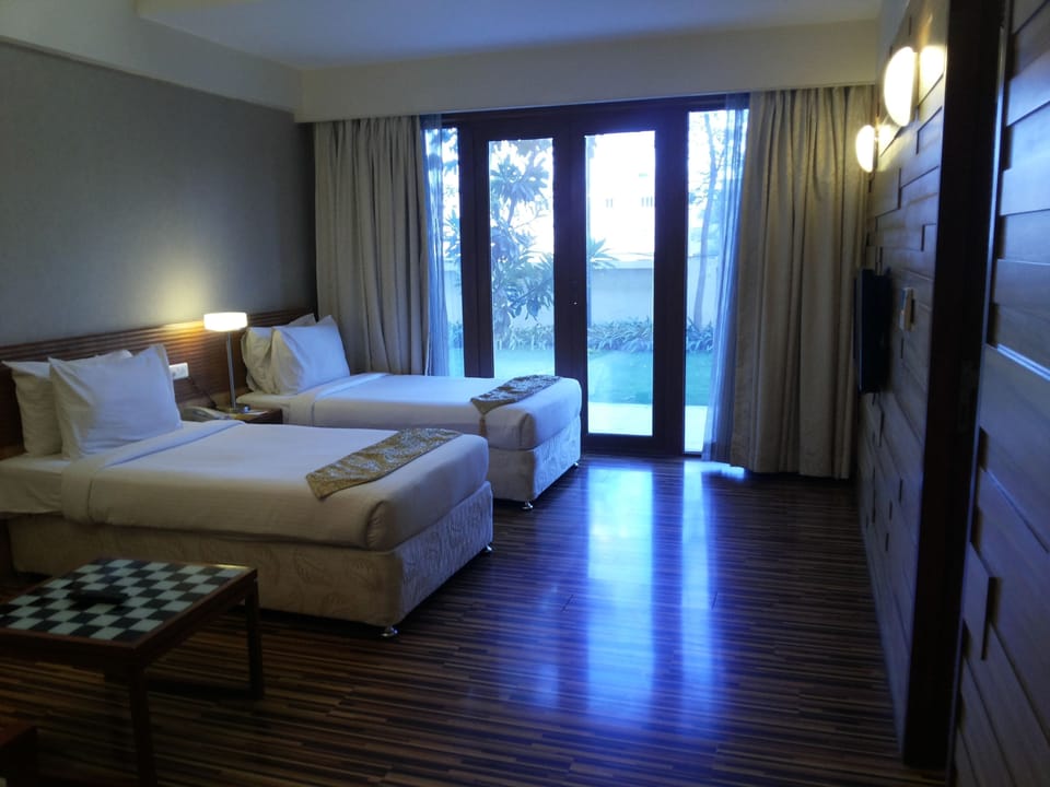 Quadruple Room with Garden View - Complimentary Shuttle Pickup and Drop to Sai Baba Temple (Gate 2) | View from room
