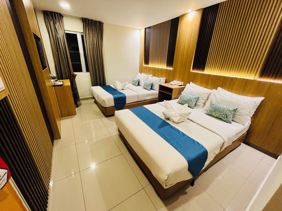 Family Double Room | Select Comfort beds, minibar, desk, laptop workspace