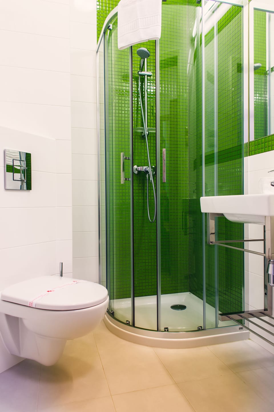 Studio (double) | Bathroom | Shower, designer toiletries, hair dryer, towels