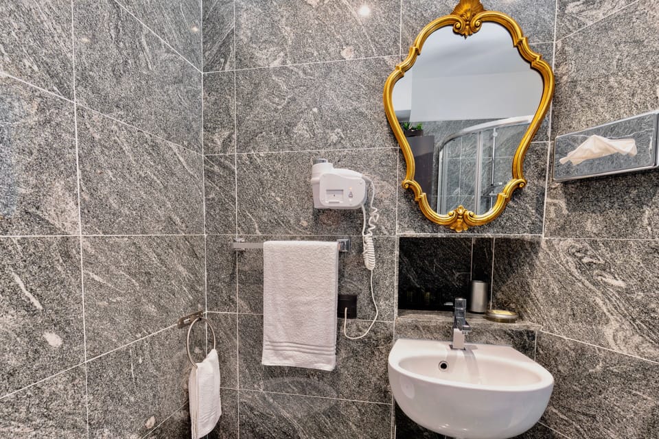 Superior Double Room | Bathroom | Shower, free toiletries, hair dryer, slippers