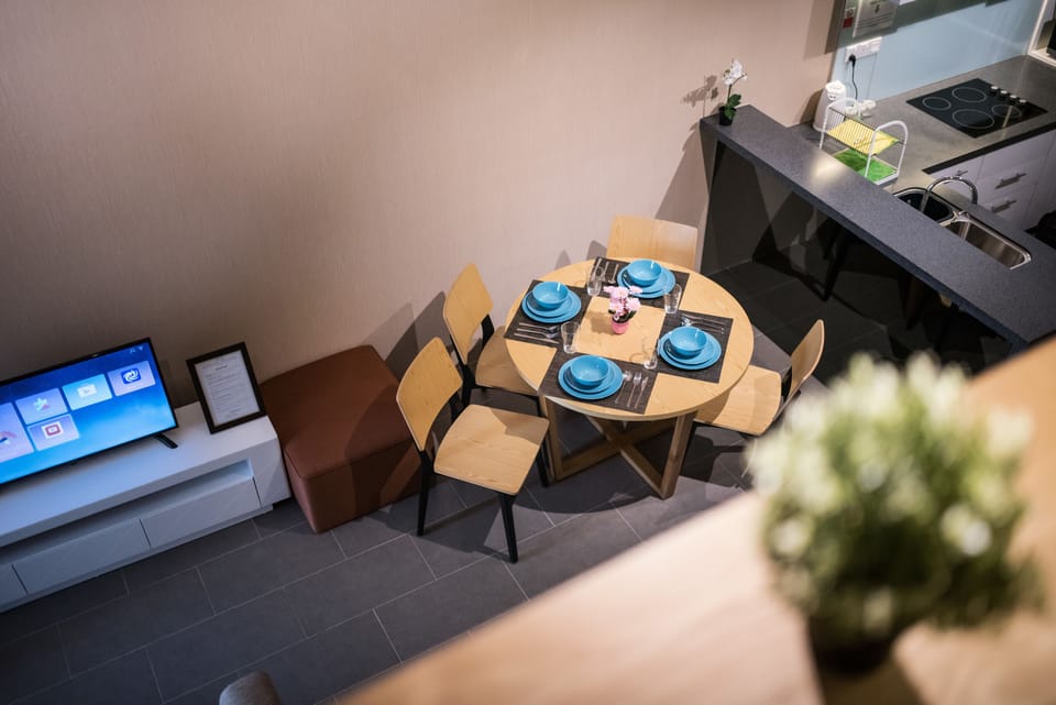 Standard Apartment, 2 Bedrooms | Living area | LED TV