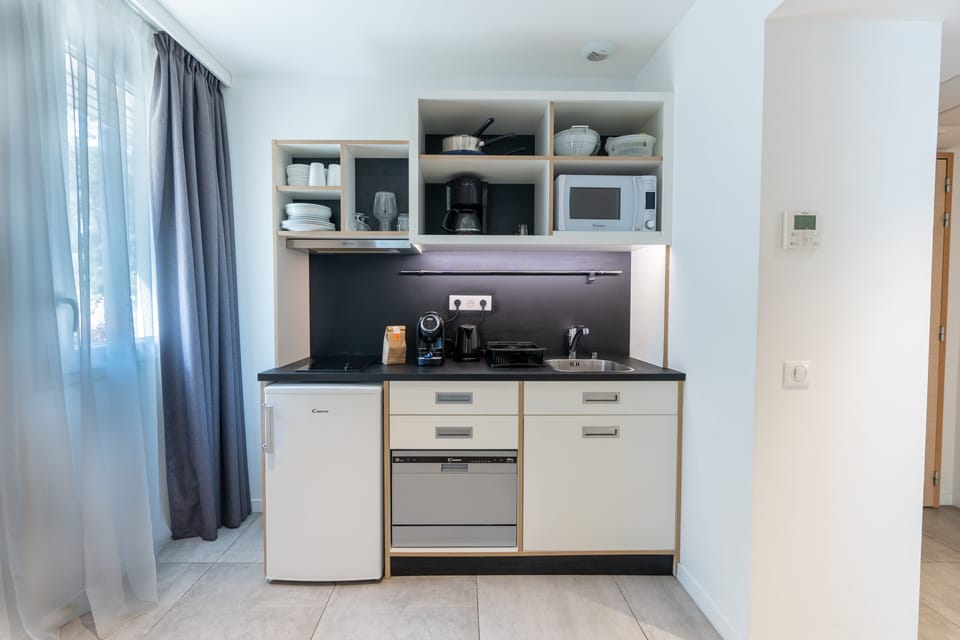 Superior 1 Bedroom Apartment - 1 King Bed 1 Sofa Bed | Private kitchen | Fridge, microwave, stovetop, dishwasher