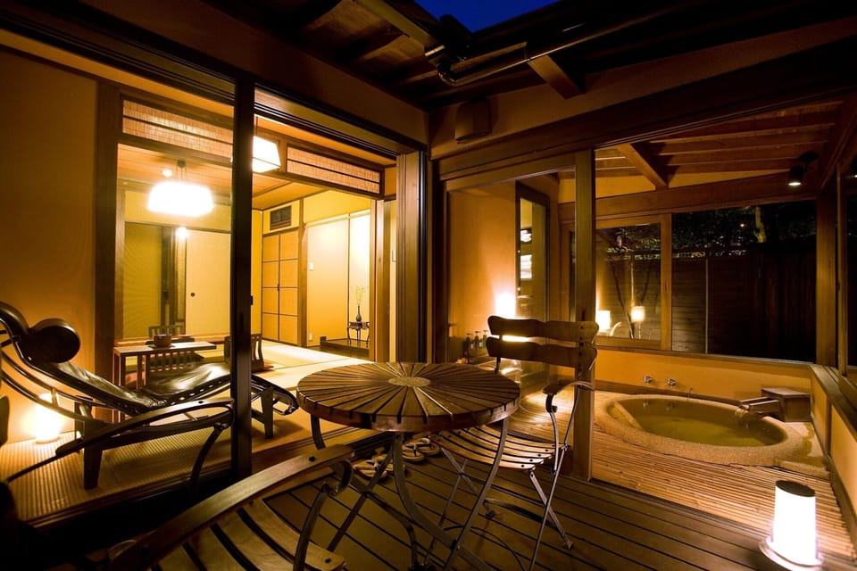 Japanese Style Room with Semi-open-air Bath | Terrace/patio