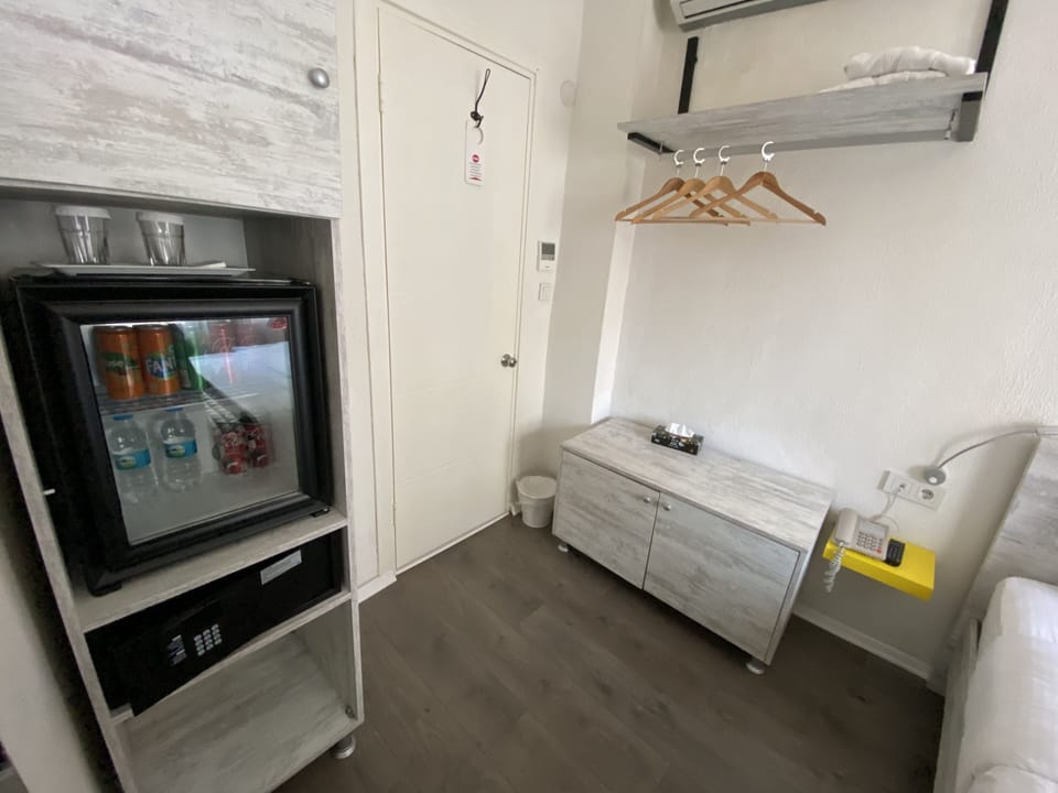 Economy Double Room (Exterior Private Bathroom) | Minibar, in-room safe, blackout drapes, soundproofing