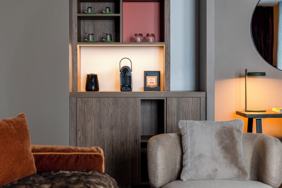 Duplex, 1 King Bed with Sofa bed, Balcony | In-room dining
