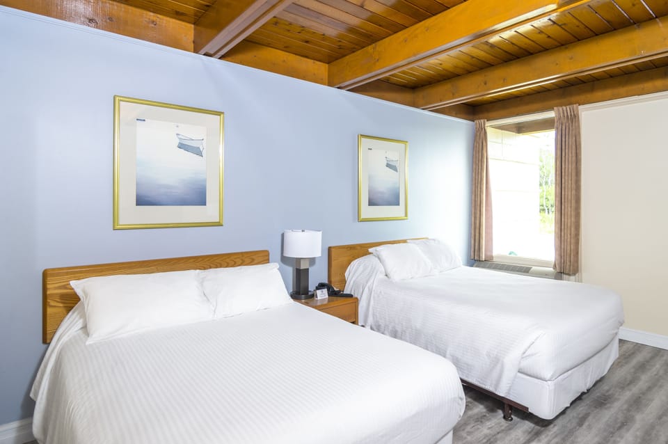 Room, 2 Double Beds (Motel Unit) | Premium bedding, desk, blackout drapes, iron/ironing board