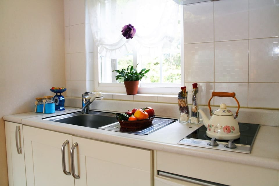 Fridge, shared microwave, electric kettle, rice cooker