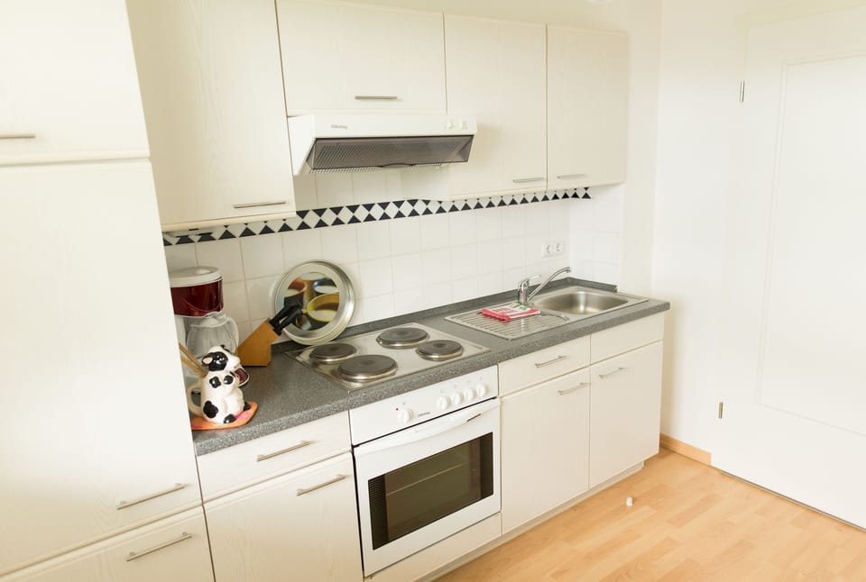 Apartment, 2 Bedrooms | Private kitchen | Fridge, oven, stovetop, coffee/tea maker