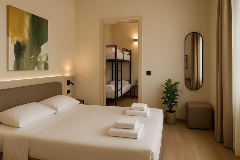 Comfort Quadruple Room, Connecting Rooms, Lake View | Premium bedding, down comforters, in-room safe, desk