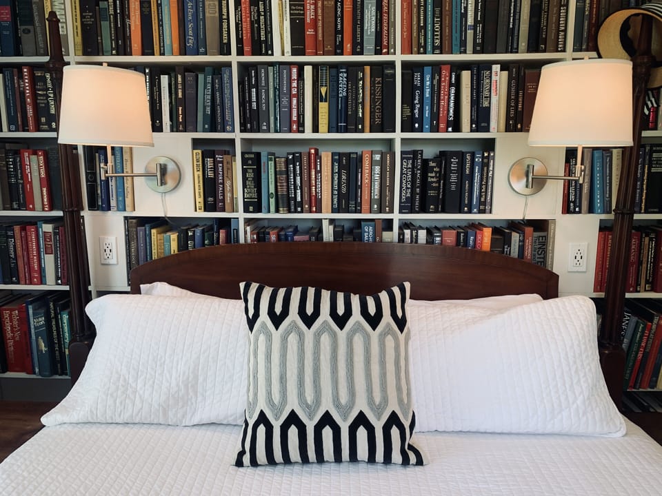 Room, 1 King Bed (Downstairs) | Premium bedding, pillowtop beds, iron/ironing board, free WiFi