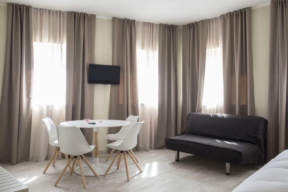 Junior Studio Suite, 1 Double Bed with Sofa bed, Kitchenette | Down comforters, memory foam beds, desk, blackout drapes