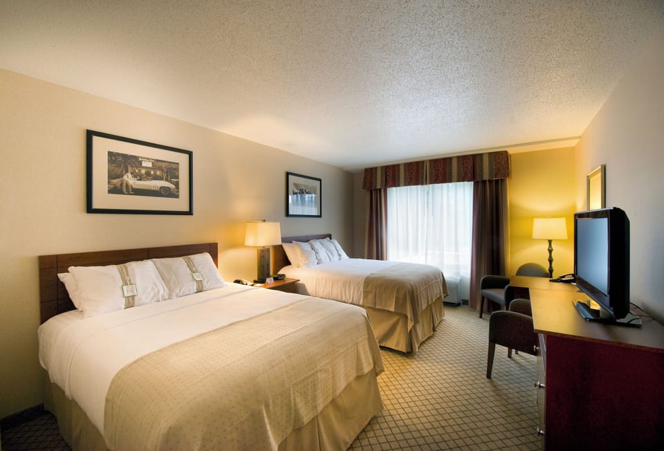 Standard Room, 2 Queen Beds, Accessible (Communications, Roll-In Shower) | In-room safe, desk, blackout drapes, iron/ironing board
