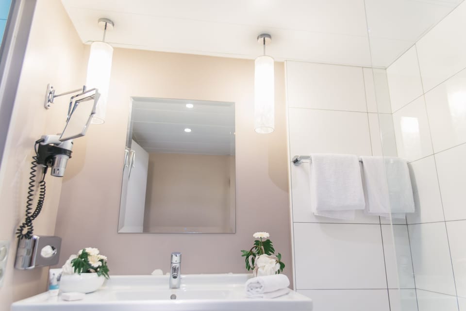Privilege, Room, 1 Double Bed | Bathroom | Combined shower/tub, eco-friendly toiletries, hair dryer, towels