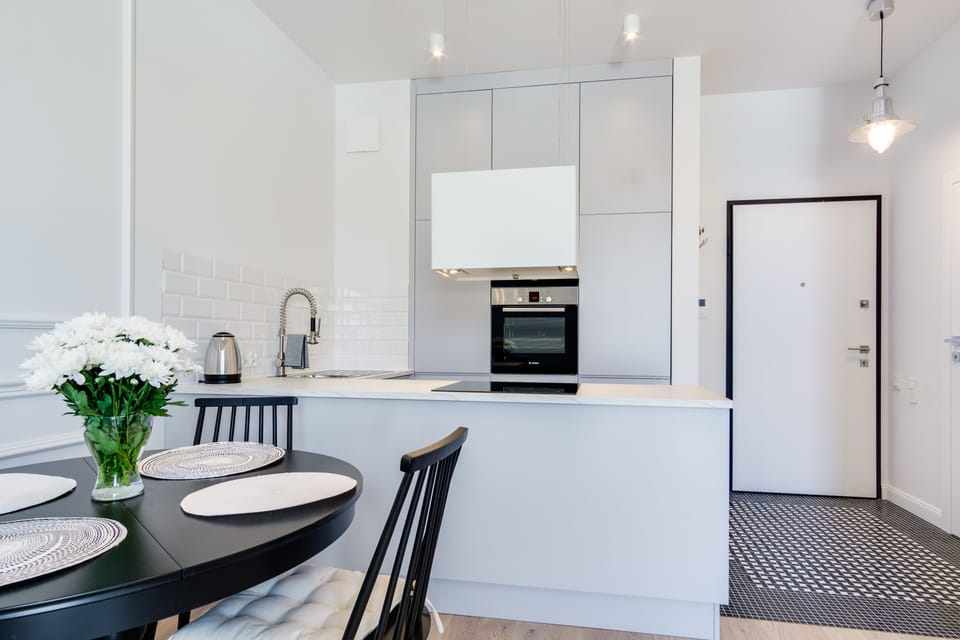 Apartment | Private kitchenette | Fridge, microwave, oven, stovetop