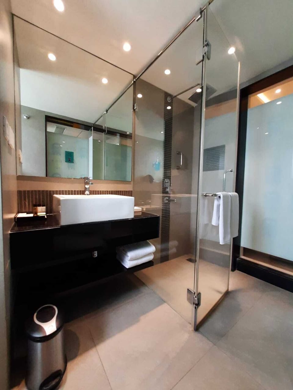 Deluxe Double Room | Bathroom | Shower, free toiletries, hair dryer, towels