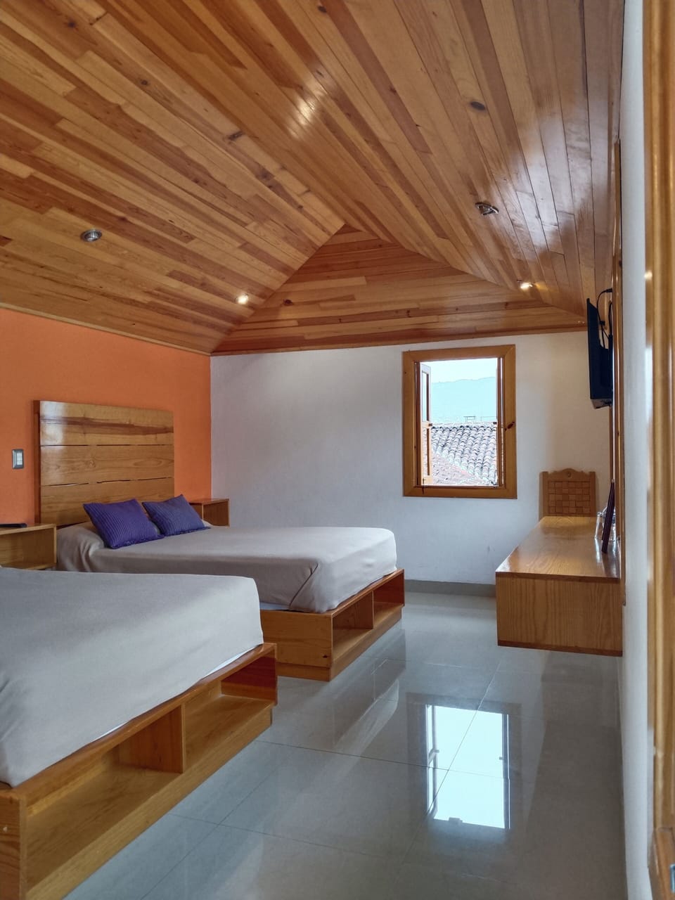 Double Room, 2 Double Beds | Iron/ironing board (on request), WiFi (free), bed sheets