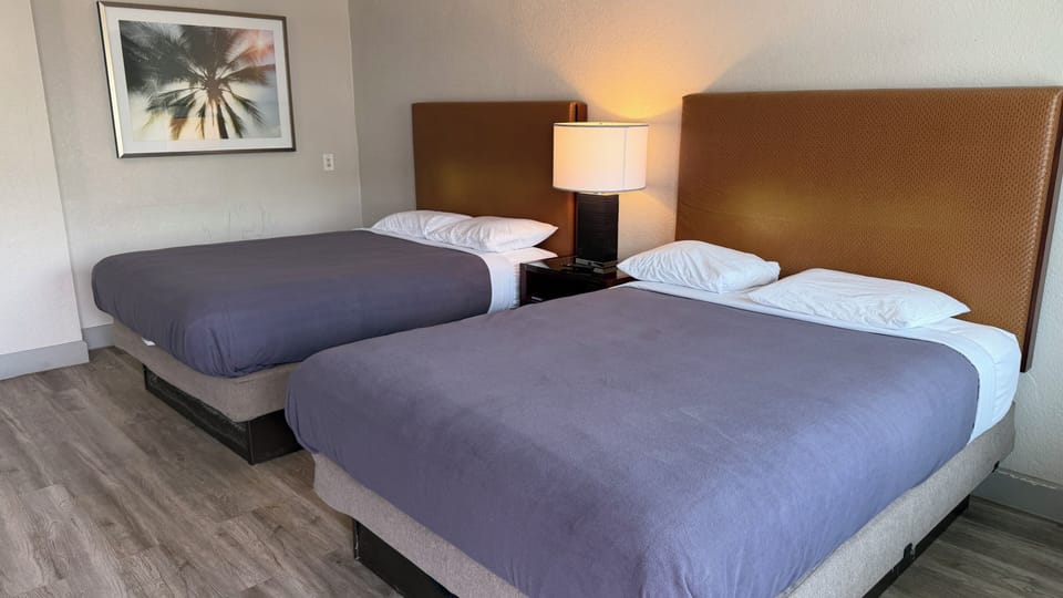 Economy Double Room, 2 Queen Beds | Individually decorated, individually furnished, desk, free WiFi