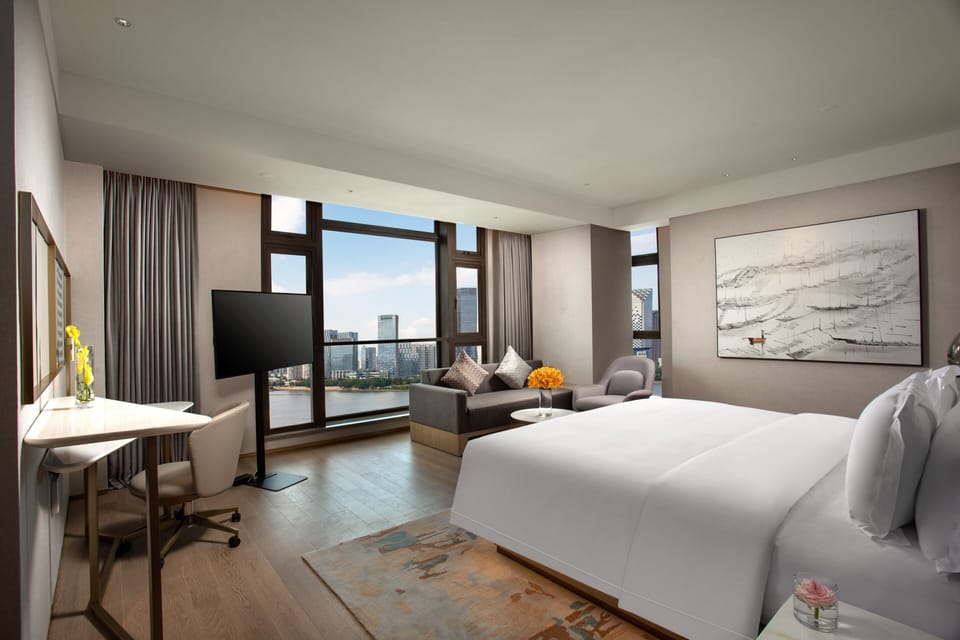 Junior Suite, 1 King Bed, River View | View from room
