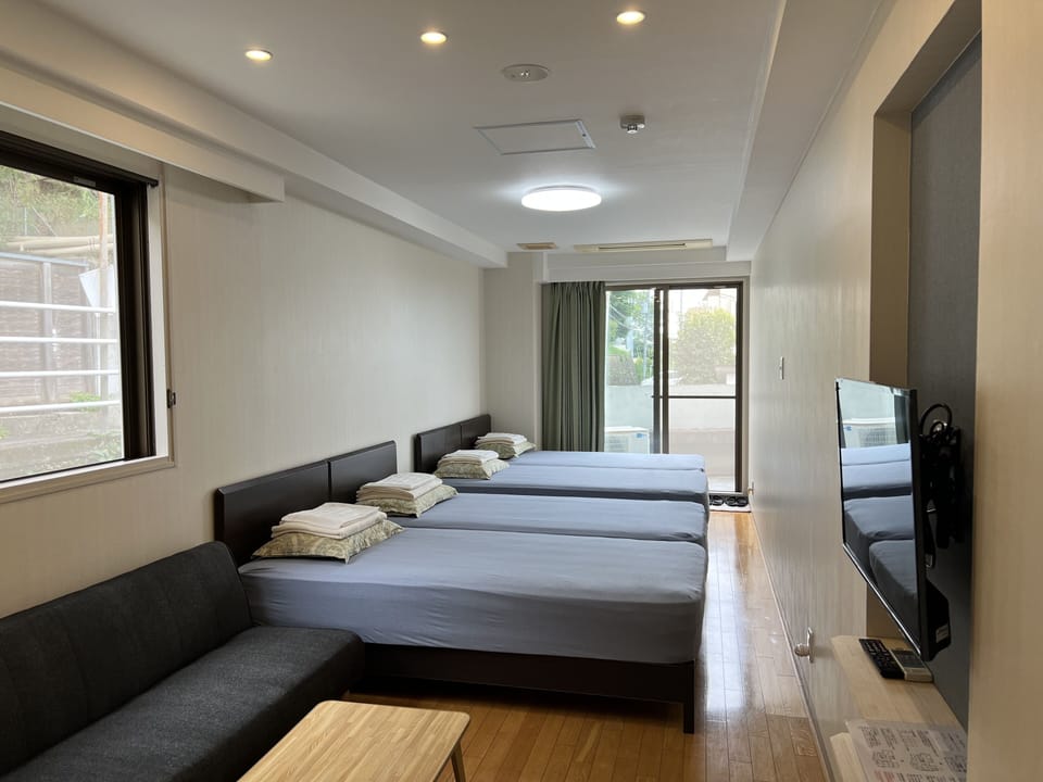 204 Private Room, 32-inch LCD TV, Western-style rooms, standard rooms, partial sea view, Non Smoking | 14 bedrooms, blackout drapes, soundproofing, iron/ironing board