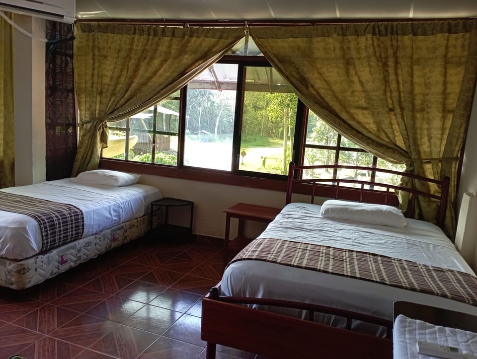 Comfort Double Room, 1 Queen Bed, Private Bathroom, Pool View | Desk, iron/ironing board (on request), WiFi (free), bed sheets