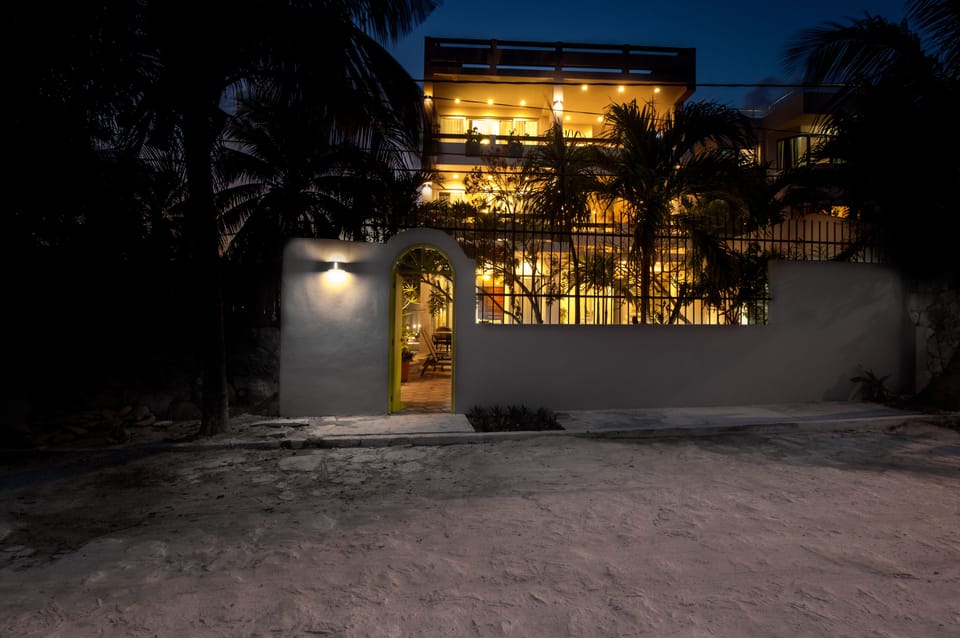 Front of property - evening/night