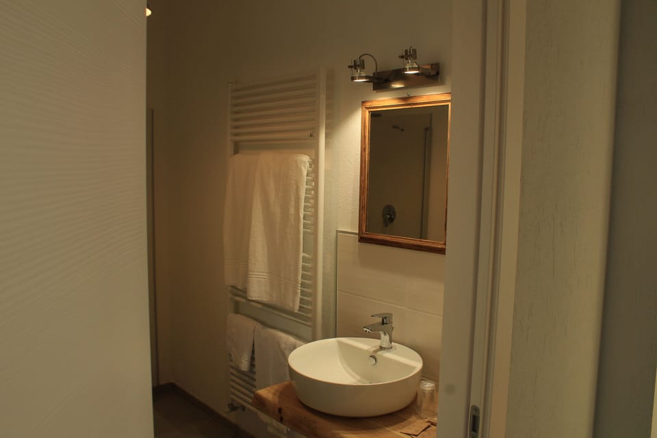 Standard Double Room, Balcony, Hill View | Bathroom sink