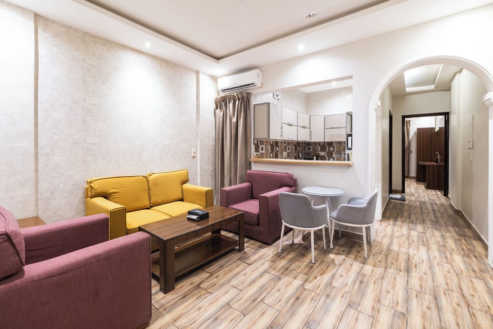 Apartment, 1 Bedroom, Kitchen | Living area | LCD TV