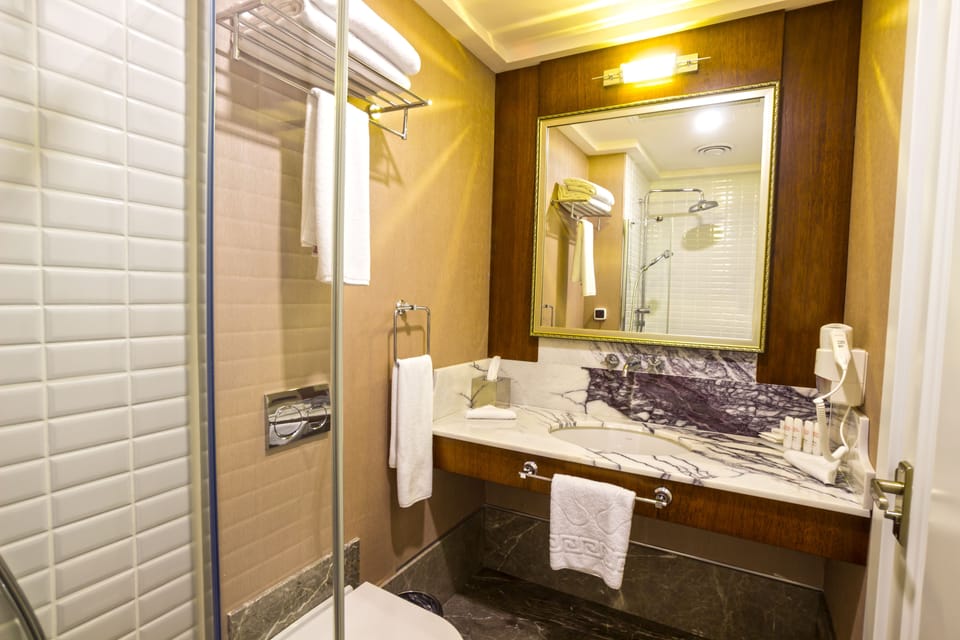 Room | Bathroom | Shower, free toiletries, hair dryer, slippers