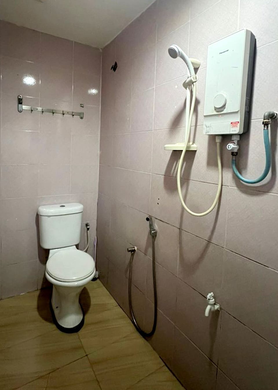 Shower, free toiletries, hair dryer (on request), towels