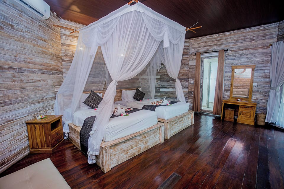 Family Bungalow, 2 Bedrooms, Connecting Rooms, Pool View | In-room safe, desk, blackout drapes, free WiFi