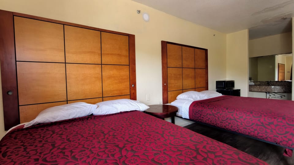 Room, 2 Queen Beds, Non Smoking | Free WiFi, bed sheets, alarm clocks