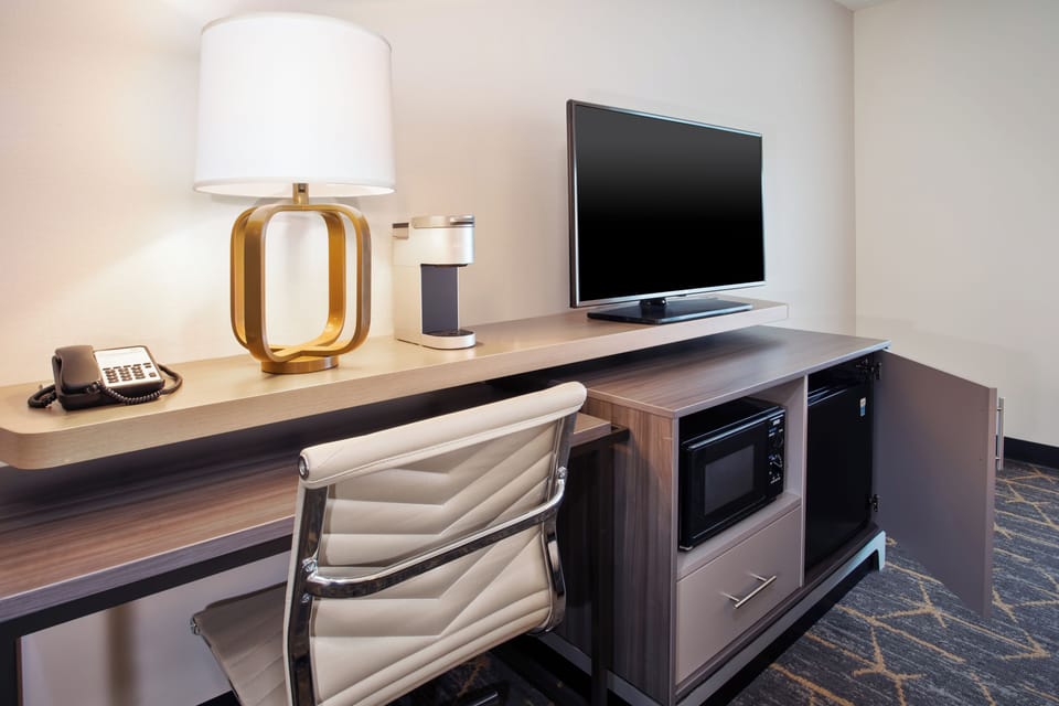 In-room safe, desk, iron/ironing board, free cribs/infant beds