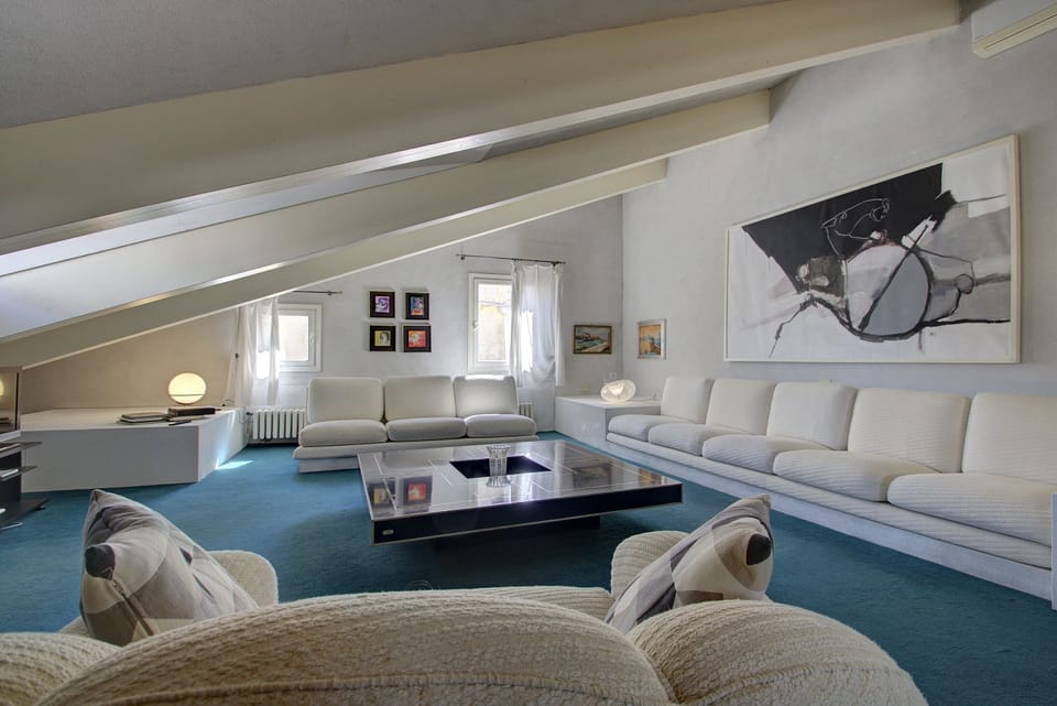 Classic Apartment, 2 Bedrooms | Living area | Flat-screen TV