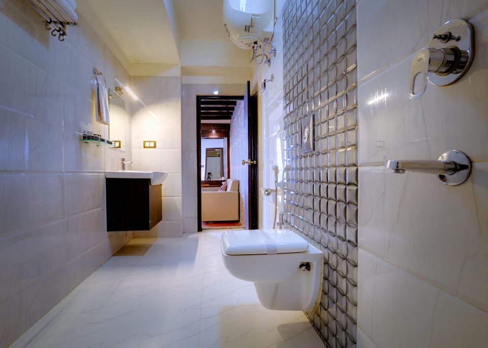Shower, free toiletries, hair dryer (on request), slippers