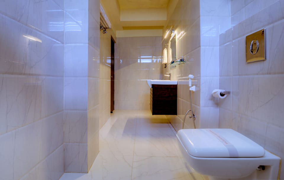 Shower, free toiletries, hair dryer (on request), slippers