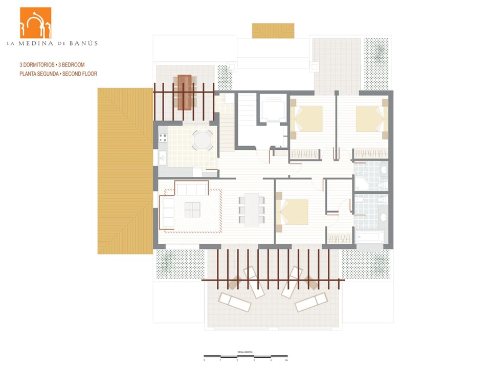 Penthouse, 3 Bedrooms, Private Pool | Floor plan
