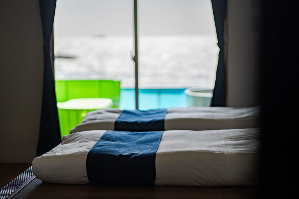 Japanese-Style Standard Room with Open-Air Bath and Sea View - Ground Floor | WiFi (free), bed sheets