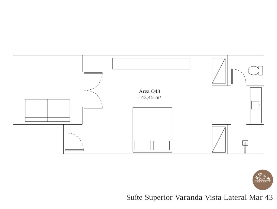 Suite Superior Varanda Vista Mar lateral | Minibar, in-room safe, individually decorated, individually furnished