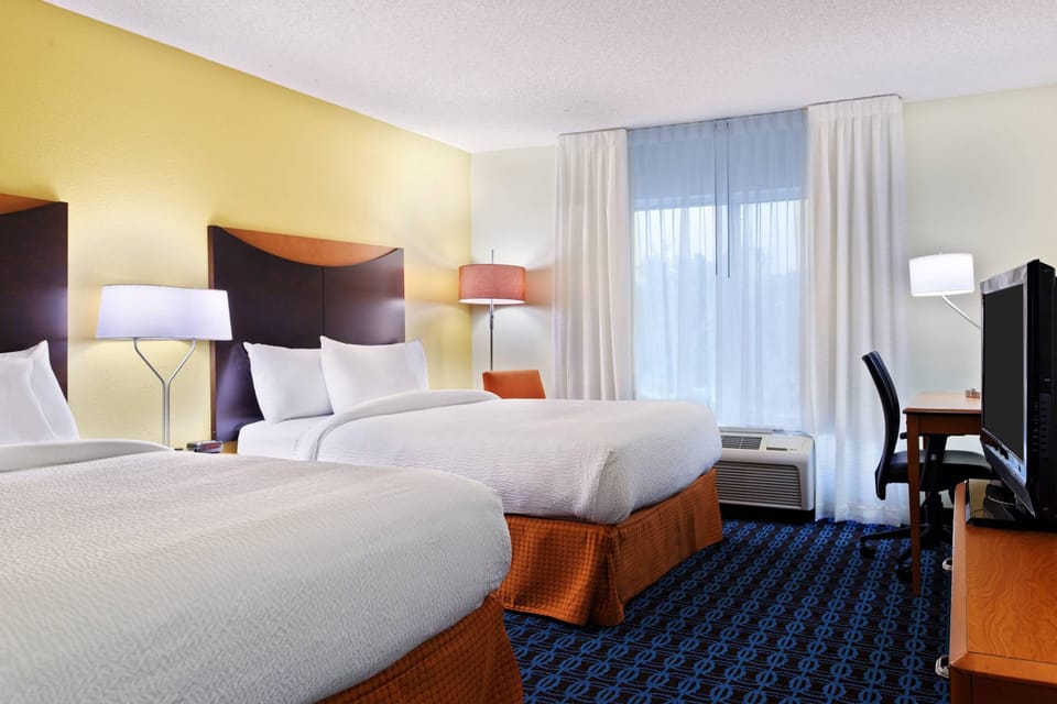 Room, 2 Queen Beds | Premium bedding, pillowtop beds, in-room safe, desk