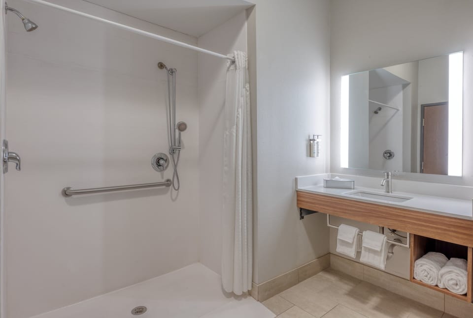 Standard Room, 1 King Bed, Accessible (Mobility, Roll-In Shower) | In-room safe, individually decorated, individually furnished, desk