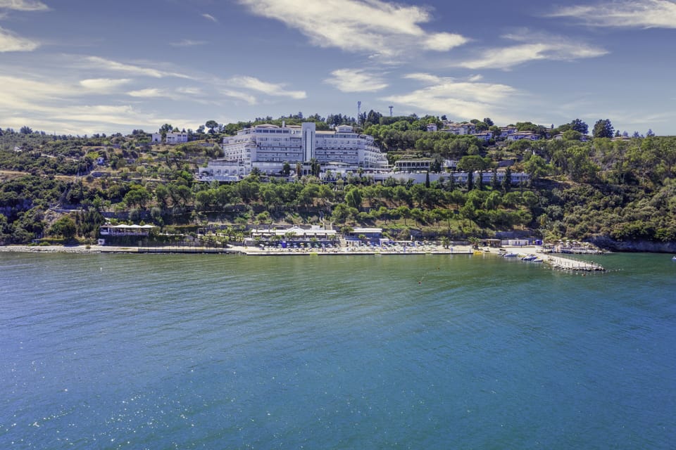 Private beach, sun loungers, beach umbrellas, 2 beach bars