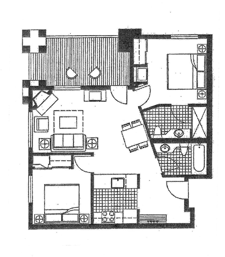 Condo, 2 Bedrooms, Mountain View (Juniper Springs Lodge #426) | Floor plan