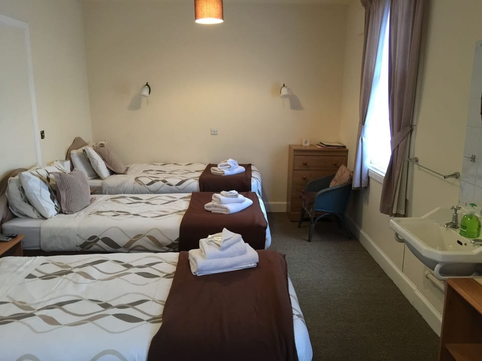 Basic Triple Room, Shared Bathroom | Iron/ironing board, bed sheets