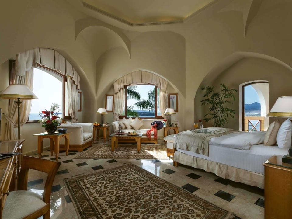 Luxury Villa, Multiple Beds, Sea View | Premium bedding, minibar, in-room safe, blackout drapes