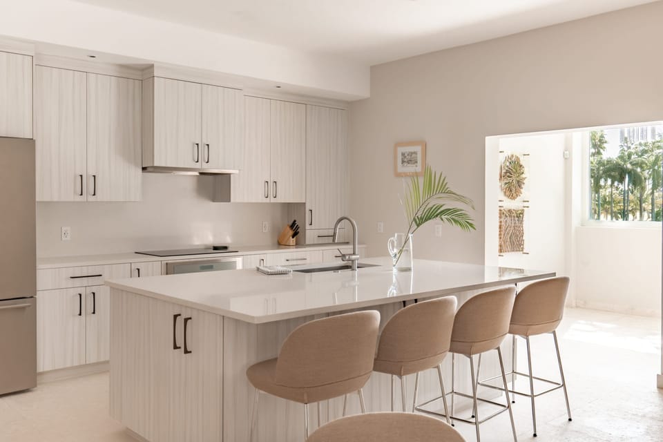 Three Bedroom Palm Grove Modern Residence | Private kitchen | Highchair