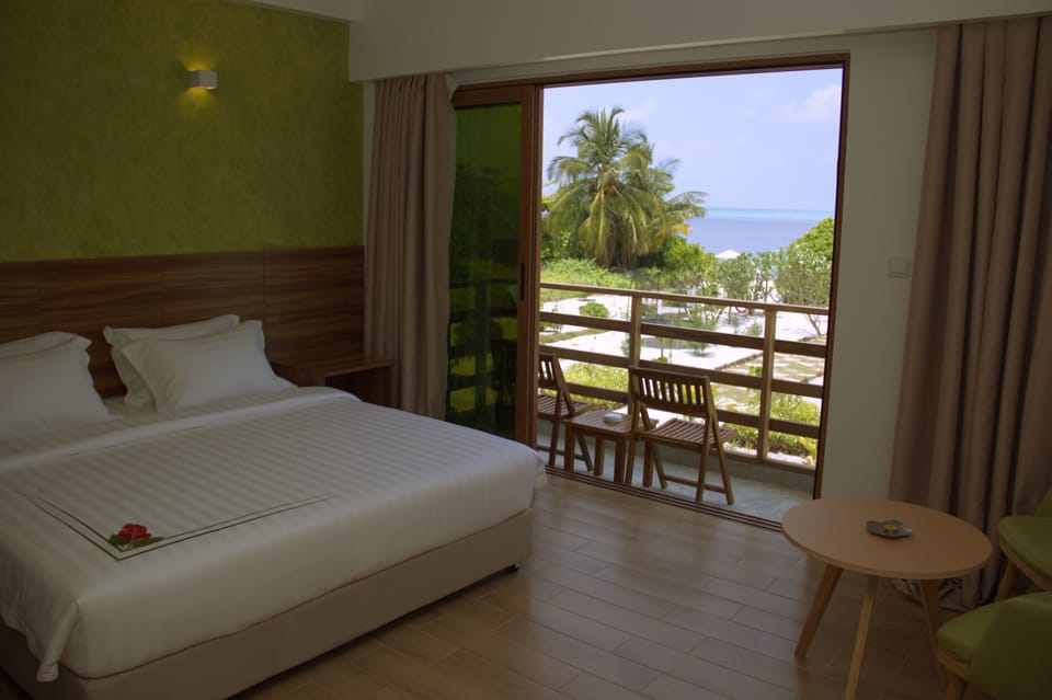 Deluxe Double or Twin Room, 1 King Bed, Sea View | Balcony view