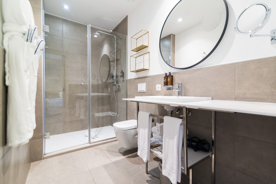 Superior Double Room | Bathroom | Shower, free toiletries, hair dryer, towels