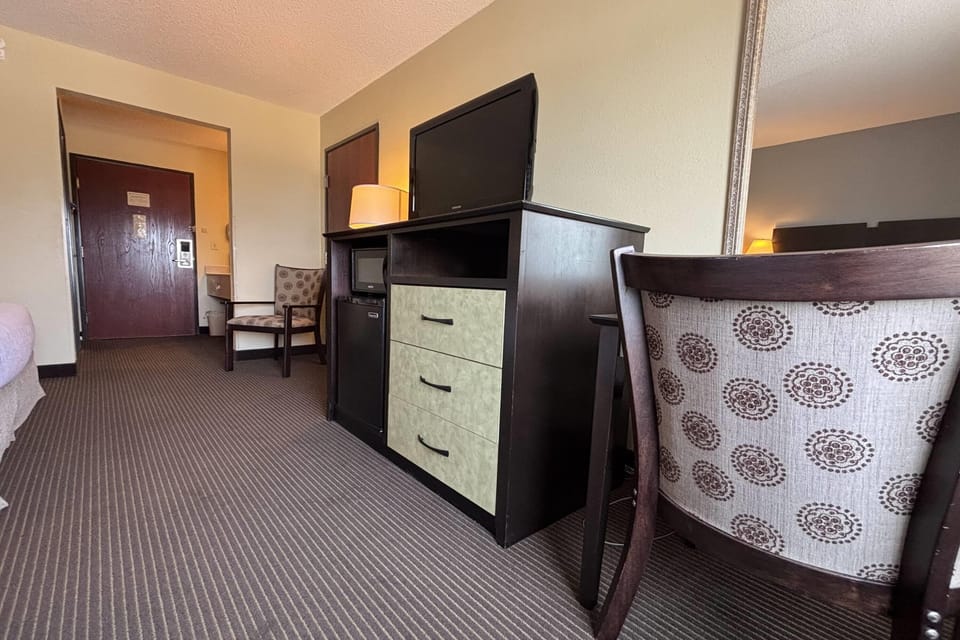 Desk, iron/ironing board, cribs (free), rollaway beds (surcharge)