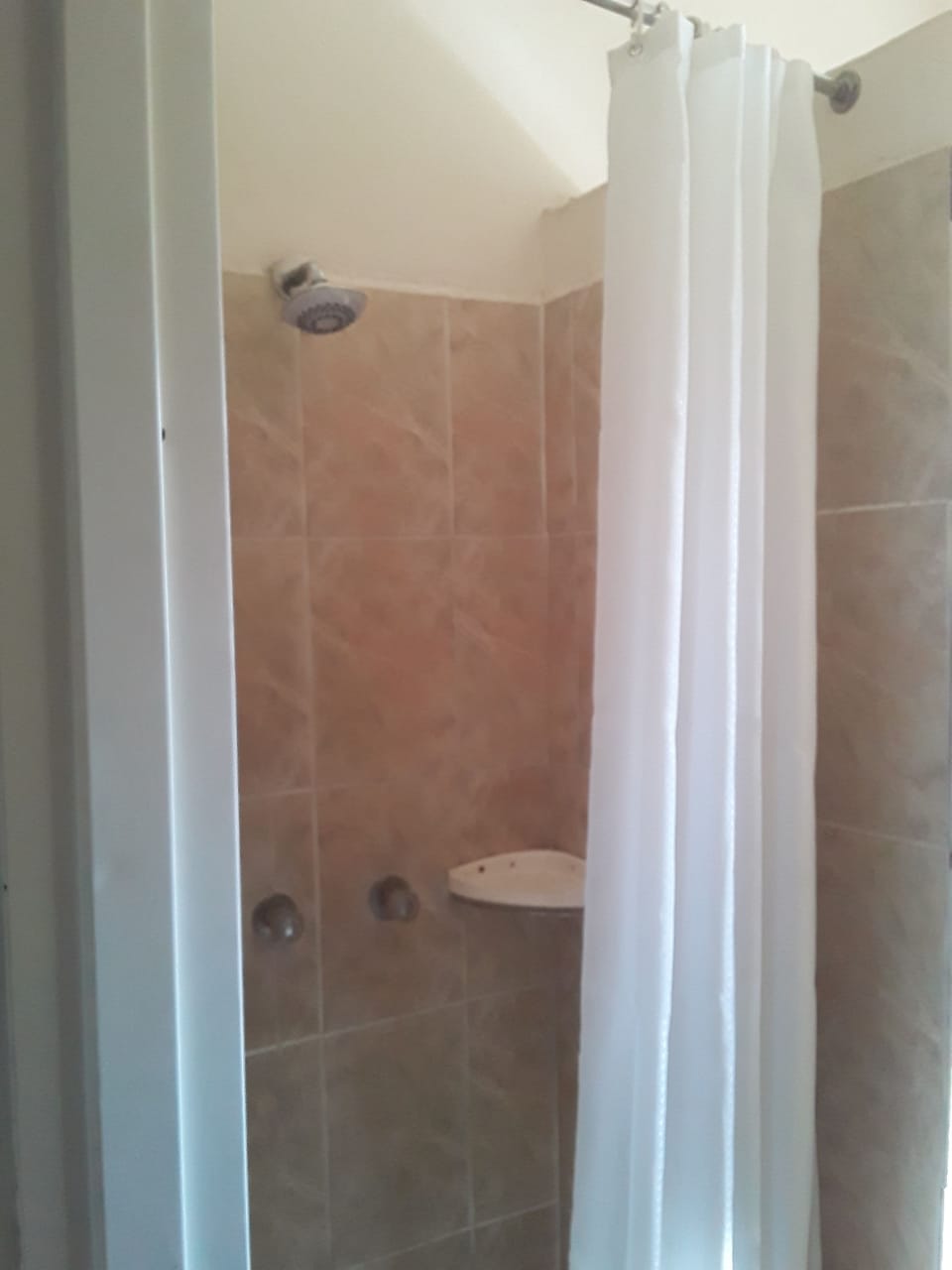 Basic Quadruple Room, Garden View | Bathroom shower