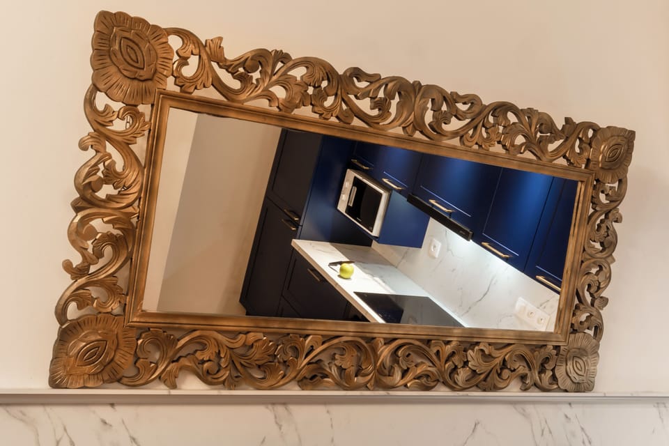 Luxury Apartment, Balcony | Private kitchen | Full-size fridge, microwave, oven, stovetop